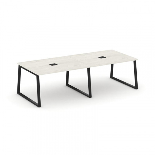 Style Project Стол переговорный SN-6T1.SPRG-042 Акация Лорка/Металл Антрацит/Заглушка Металл Антраци фото 10