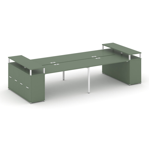 Бенч-система с опорными распашными шкафами Concept CN.DRS-268 Бенч-система с опорными распашными шкафами Concept CN.DRS-268