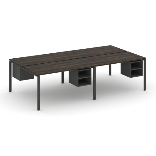 Бенч-система на 4 места с подвесными тумбами Concept CN.DRS-128 фото 2