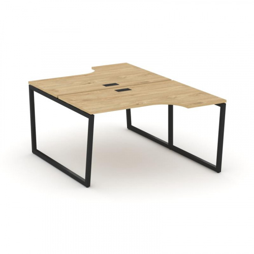 Style Project Рабочая станция эргоном. SN-4T2.DRPA-022 Акация Лорка/Металл Антрацит/Заглушка Пластик