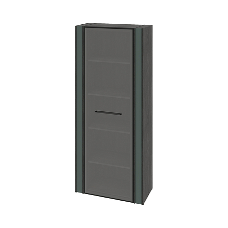 Шкаф для документов с дверью стеклянной в профиле Greenwood G-67.02