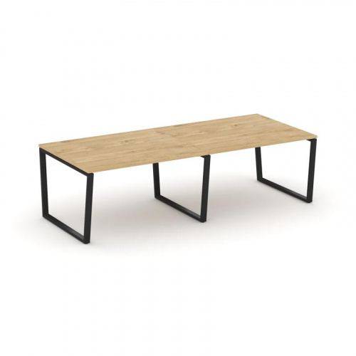 Style Project Стол переговорный SN-6T2.SPRG-044.3 Акация Лорка/Металл Антрацит 3160*1180*750