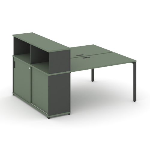 Бенч-система с опорным шкафом-купе с надставкой Concept CN.DRS-237 фото 2 Бенч-система с опорным шкафом-купе с надставкой Concept CN.DRS-237 фото 2