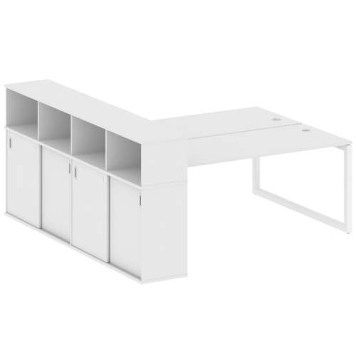 Бенч-система с шкафом-купе на О-обр. м/к Metal System Quattro 50БО.РС-СШК-4.5 фото 6