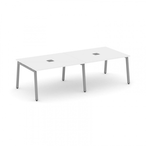 Style Project Стол переговорный SN-5A.SPRG-042 Акация Лорка/Металл Белый 2360*1180*750 фото 3