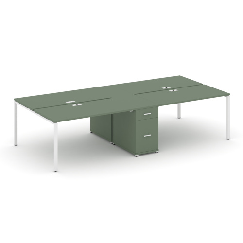 Бенч-система на 4 места с 1 опорной тумбой Concept CN.DRS-421 Бенч-система на 4 места с 1 опорной тумбой Concept CN.DRS-421