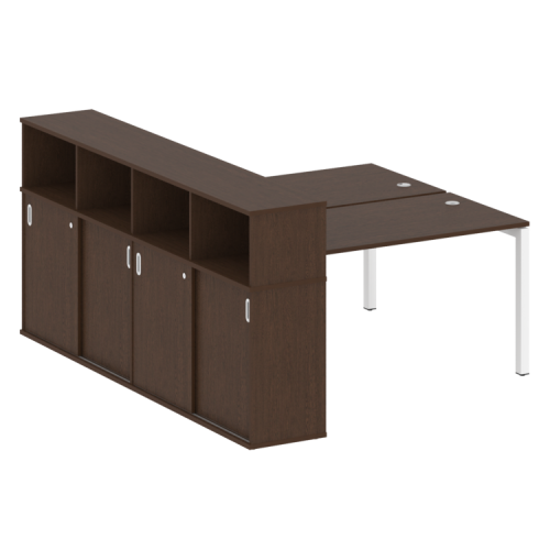 Бенч-система с шкафом-купе на П-обр. м/к Metal System Quattro 50БП.РС-СШК-4.3 фото 6 Бенч-система с шкафом-купе на П-обр. м/к Metal System Quattro 50БП.РС-СШК-4.3 фото 6