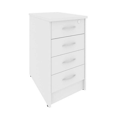 Тумба приставная на 4 ящика с замком Riva А.ТП-4.1F-S