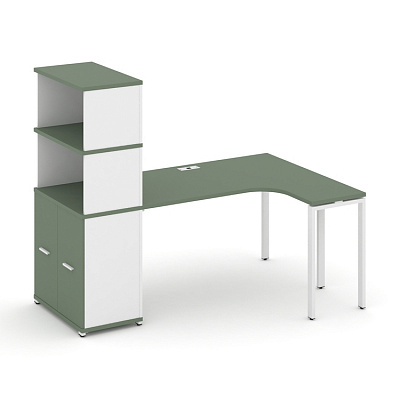 Стол эргономичный с опорным распашным шкафом Concept CN.SA-216(R)