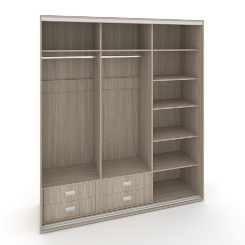 Корпус 3-х секционного шкафа высокого L=2519мм Maris SH.K3-7.1 K3 фото 4