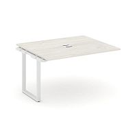 Style Project Проходной наб. элем. перег. стола SN-6O.NSPRG-033 Дуб Наварра/Металл Белый 1380*1180*7