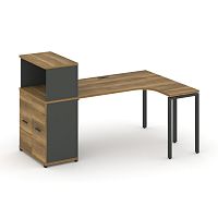 Стол эргономичный с опорным распашным шкафом Concept CN.SA-214(R)