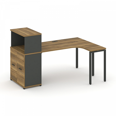 Стол эргономичный с опорным распашным шкафом Concept CN.SA-214(R)