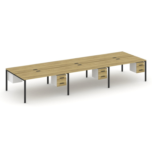 Бенч-система на 6 мест с подвесными тумбами Concept CN.DRS-156 фото 6 Бенч-система на 6 мест с подвесными тумбами Concept CN.DRS-156 фото 6