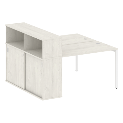 Бенч-система с шкафом-купе на П-обр. м/к Metal System Quattro 40БП.РС-СШК-2.2 фото 7