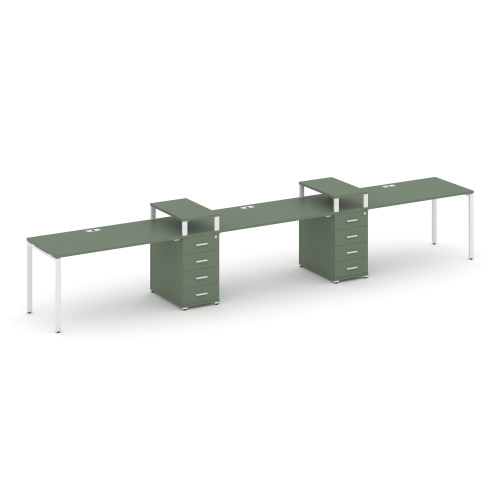 Бенч-система на 3 места с 2 опорными тумбами Concept CN.ORS-450