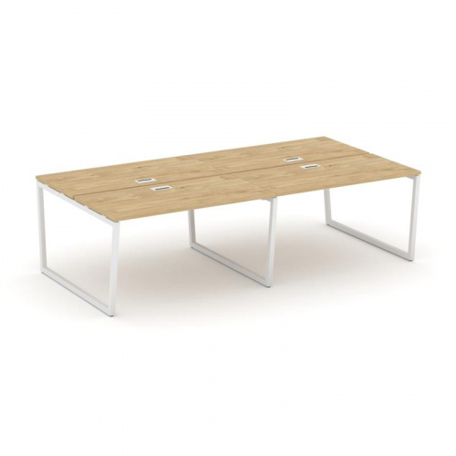 Style Project Рабочая станция 2-х сторон. SN-4T2.DRS-034 Акация Лорка/Металл Антрацит/Заглушка Пласт фото 3