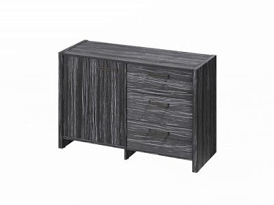 Тумба двухсекционная FB-12-01.D. Древесина Графит