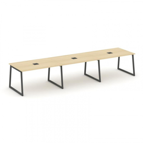 Style Project Стол переговорный SN-4T1.SPRG-021 Акация Лорка/Металл Антрацит/Заглушка Металл Антраци фото 28