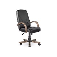 Кресло руководителя Комо (Дерево D8) (Натуральная кожа)