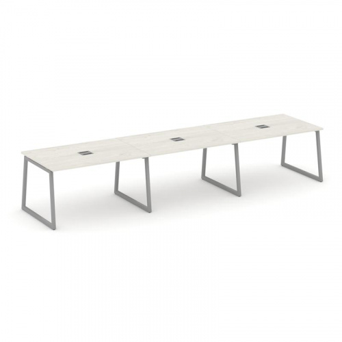 Style Project Стол переговорный SN-4T1.SPRG-021 Акация Лорка/Металл Антрацит/Заглушка Металл Антраци фото 12