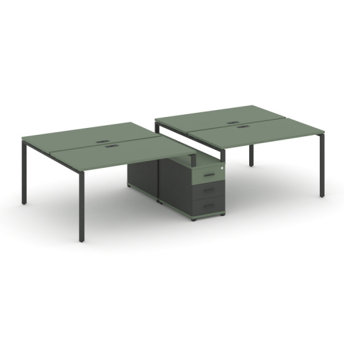 Бенч-система на 4 места с опорной тумбой Concept CN.DRS-312 фото 2 Бенч-система на 4 места с опорной тумбой Concept CN.DRS-312 фото 2