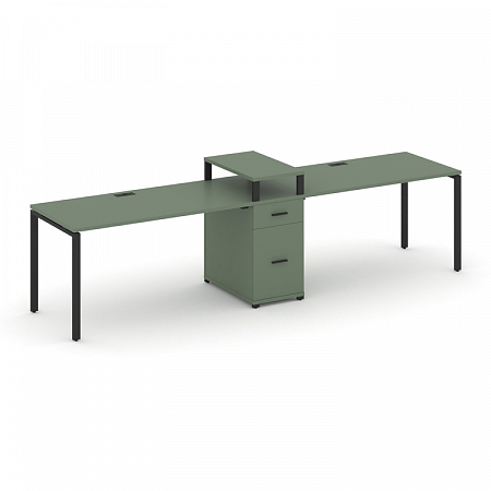 Бенч-система на 2 места с 1 опорной тумбой Concept CN.ORS-423