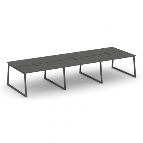 Style Project Рабочая станция 2-х сторон. SN-4T1.DRS-083 Акация Лорка/Металл Антрацит/Заглушка Пласт фото 14