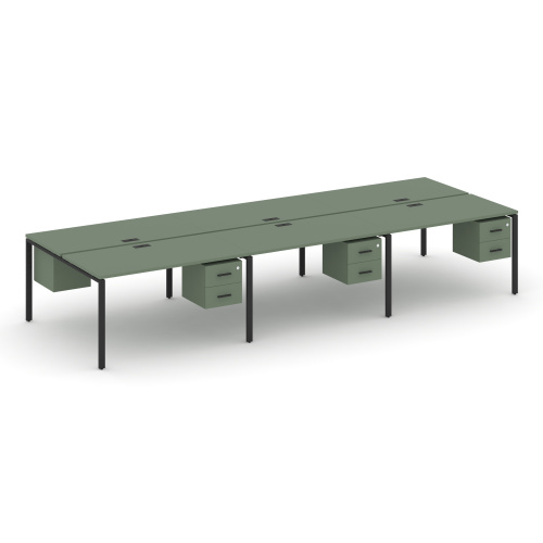 Бенч-система на 6 мест с подвесными тумбами Concept CN.DRS-153 Бенч-система на 6 мест с подвесными тумбами Concept CN.DRS-153