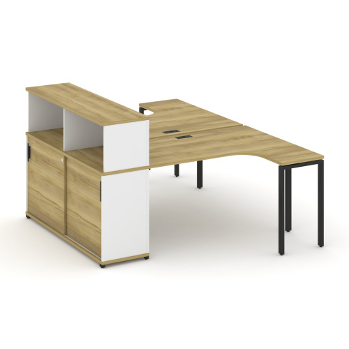 Бенч-система с опорным шкафом-купе с надставкой Concept CN.DSA-219 фото 6