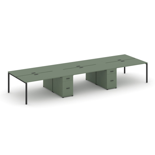 Бенч-система на 6 мест с 2 опорными тумбами Concept CN.DRS-455 Бенч-система на 6 мест с 2 опорными тумбами Concept CN.DRS-455