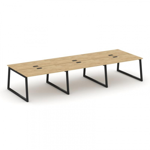 Style Project Рабочая станция 2-х сторон. SN-5T1.DRS-082 Акация Лорка/Металл Антрацит/Заглушка Пласт