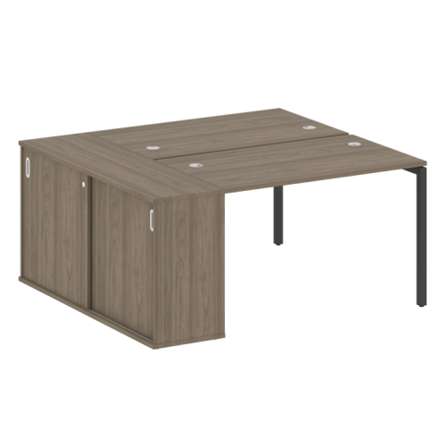 Бенч-система с шкафом-купе на П-обр. м/к Metal System Quattro 40БП.РС-СШК-1.2 Бенч-система с шкафом-купе на П-обр. м/к Metal System Quattro 40БП.РС-СШК-1.2