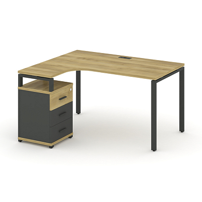 Стол эргономичный с опорной тумбой Concept CN.SA-307(L)