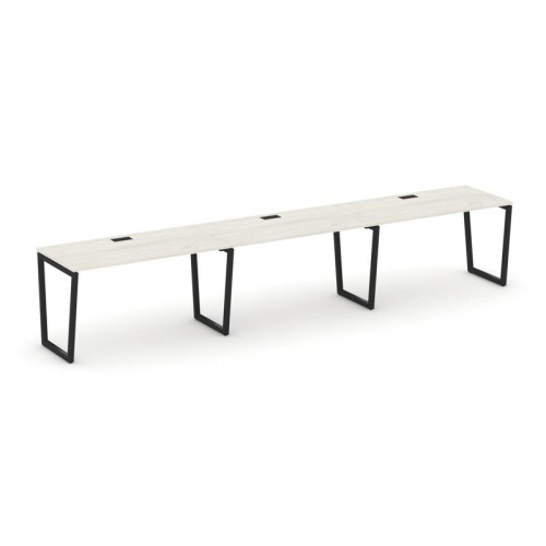 Style Project Рабочая станция 1 сторон. SN-4T2.ORS-042 Акация Лорка/Металл Антрацит/Заглушка Пластик фото 7