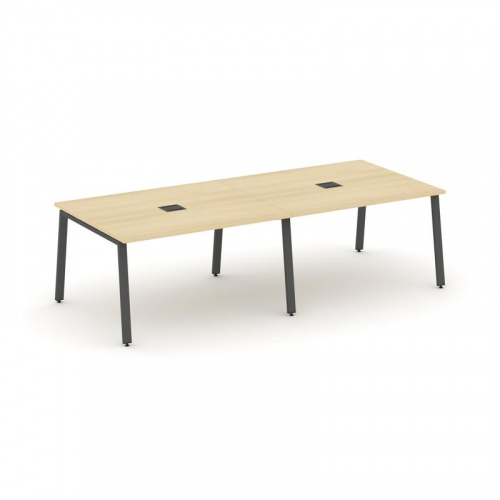 Style Project Стол переговорный SN-6A.SPRG-042 Дуб Наварра/Металл Белый 2360*1180*750 фото 20