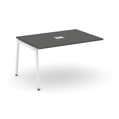 Style Project Проходной наб. элем. перег. стола SN-4A.NSPRG-004 Антрацит/Металл Белый 1580*980*750