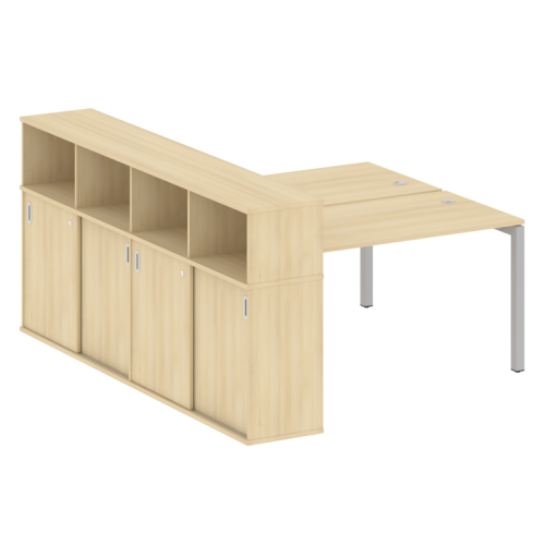 Бенч-система с шкафом-купе на П-обр. м/к Metal System Quattro 50БП.РС-СШК-4.3 фото 12 Бенч-система с шкафом-купе на П-обр. м/к Metal System Quattro 50БП.РС-СШК-4.3 фото 12