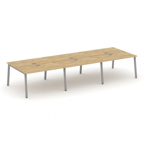 Style Project Рабочая станция 2-х сторон. SN-6A.DRS-084 Тиквуд Светлый/Металл Антрацит 4740*1632*750 фото 6