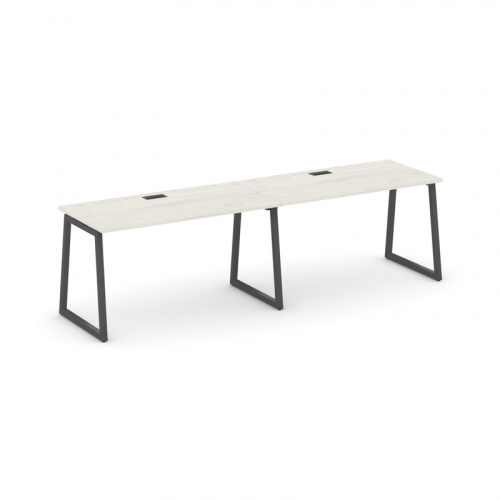 Style Project Рабочая станция 1 сторон. SN-4T1.ORS-013 Акация Лорка/Металл Антрацит/Заглушка Пластик фото 9