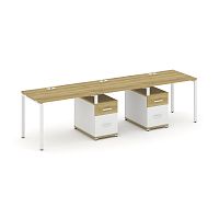 Бенч-система на 3 места с 2 опорными тумбами Concept CN.ORS-337