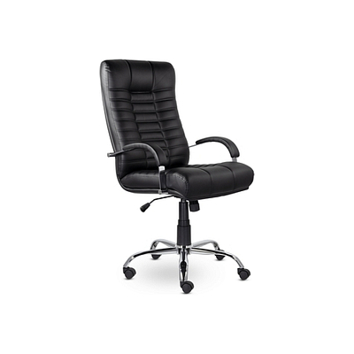 Кресло руководителя Атлант (Хром) (Экокожа)