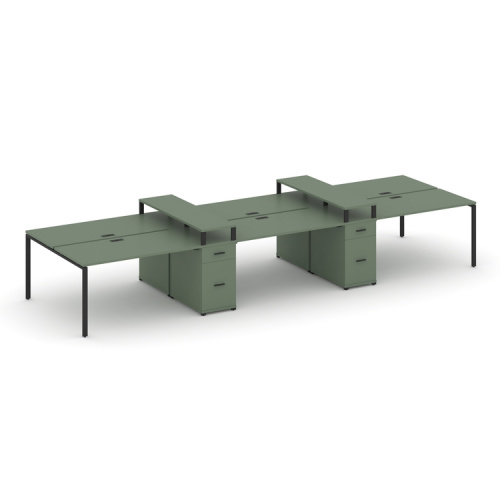 Бенч-система на 6 мест с 2 опорными тумбами Concept CN.DRS-471 Бенч-система на 6 мест с 2 опорными тумбами Concept CN.DRS-471