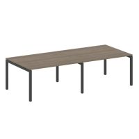 Переговорный стол на П-обр. м/к Metal System Quattro 50БП.ПРГ-2.3