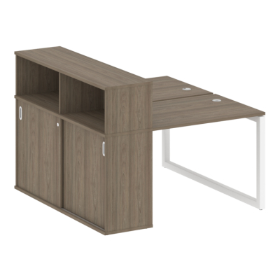 Бенч-система с шкафом-купе на О-обр. м/к Metal System Quattro 50БО.РС-СШК-2.1