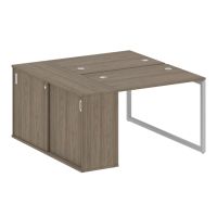 Бенч-система с шкафом-купе на О-обр. м/к Metal System Quattro 40БО.РС-СШК-1.1